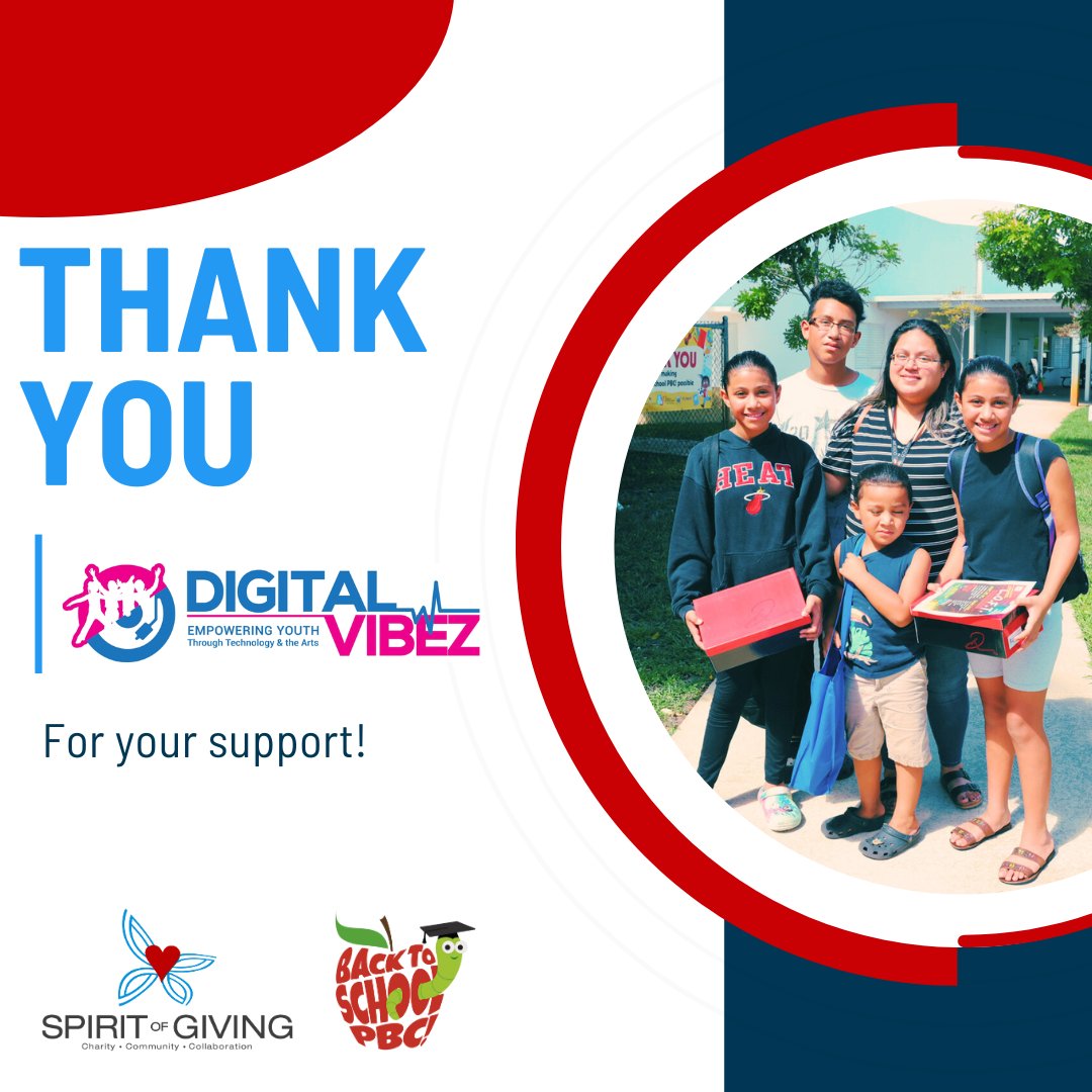 SOGNetwork's tweet photo. Thank you to @DigitalVibezInc and @neimanmarcus of Boca Raton for supporting Back to School PBC! 2023 and Spirit of Giving as a whole! We are grateful for your generosity and support. ❤️
#Spiritofgiving #spiritofgivingnetwork https://t.co/LiMwM6ypII