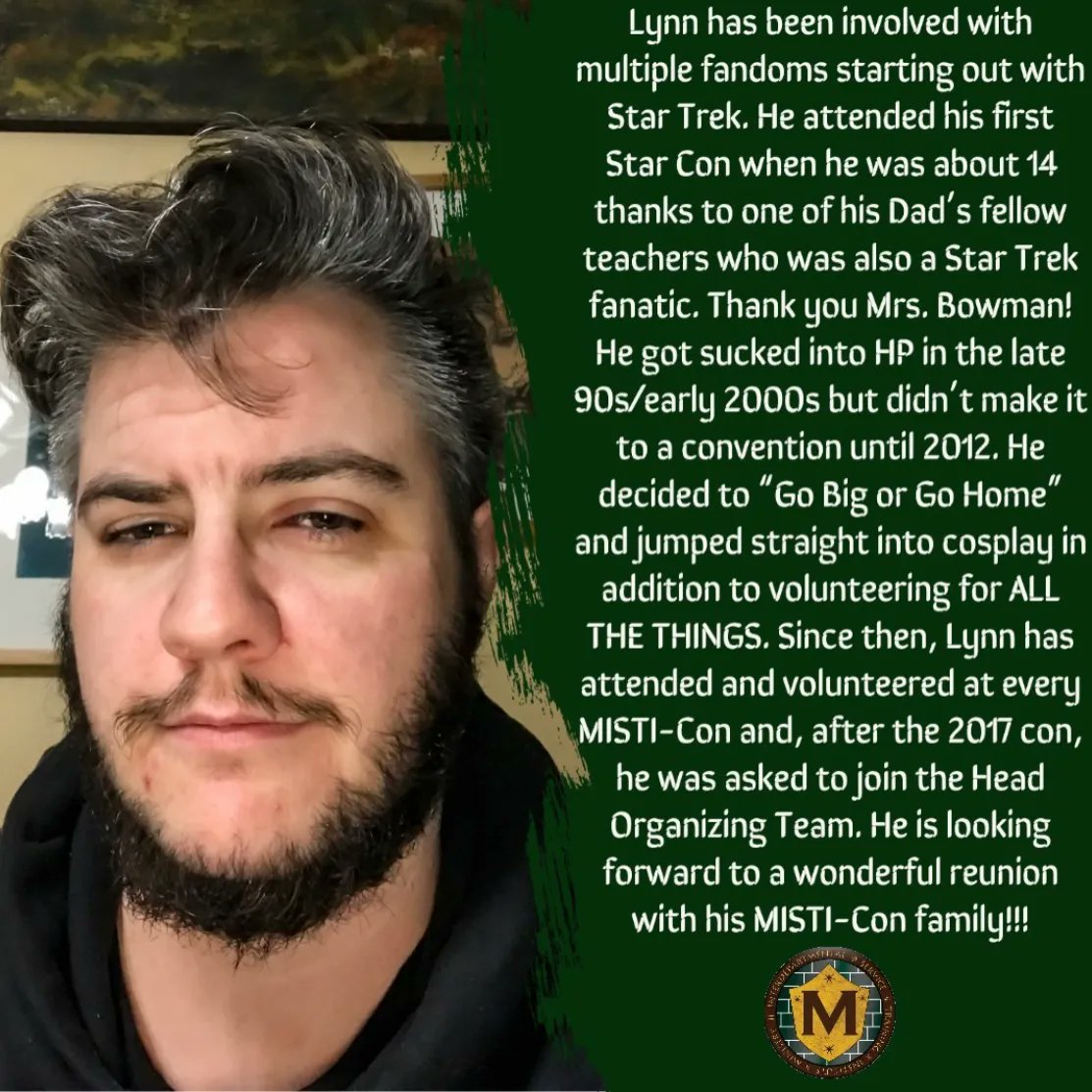 PuffCastPod's tweet image. Meet Lynn! It was so great having him on the pod and you’re going to what to listen to the episode so you can get to know him and hear all about his foray into fashion shows 😝 #podcast #misticon #harrypotter #hogwarts