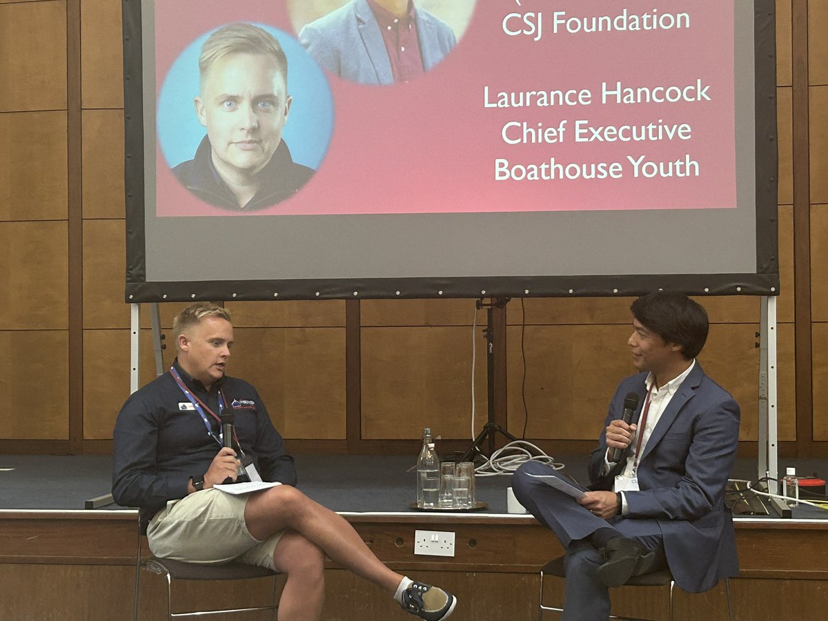 Our Head of Region - North West @kawikasolidum with Laurance Hancock from @TheBHYC talking about the importance of having charities at the forefront of policy.