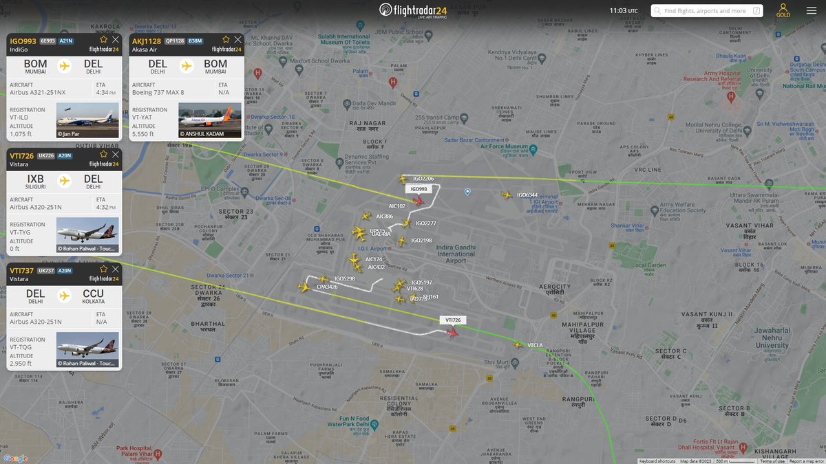 VT-VLO (@vinamralongani) on Twitter photo May I please ask you to retweet this to bring to the attention of the <a href="/flightradar24/">Flightradar24</a> team that the 4th runway at <a href="/DelhiAirport/">Delhi Airport</a> is operational (as is evident from the screenshot taken moments ago, all 4 are being used) and that they update their database to reflect this !
#AvGeek May I please ask you to retweet this to bring to the attention of the <a href="/flightradar24/">Flightradar24</a> team that the 4th runway at <a href="/DelhiAirport/">Delhi Airport</a> is operational (as is evident from the screenshot taken moments ago, all 4 are being used) and that they update their database to reflect this !
#AvGeek