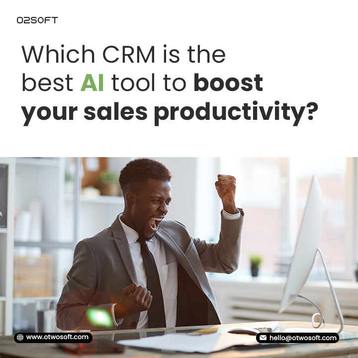 O2S0FT's tweet photo. Which CRM is the best AI tool to boost your sales productivity?  identifying the right customers to turn to your app development UK  company. This is where AI can help sales automate procedures .Email : hello@otwosoft.com  #CRM #AI #Salesproductiveity #appdevelopmentuk #O2SOFT 👈 https://t.co/6e5NvMEyta