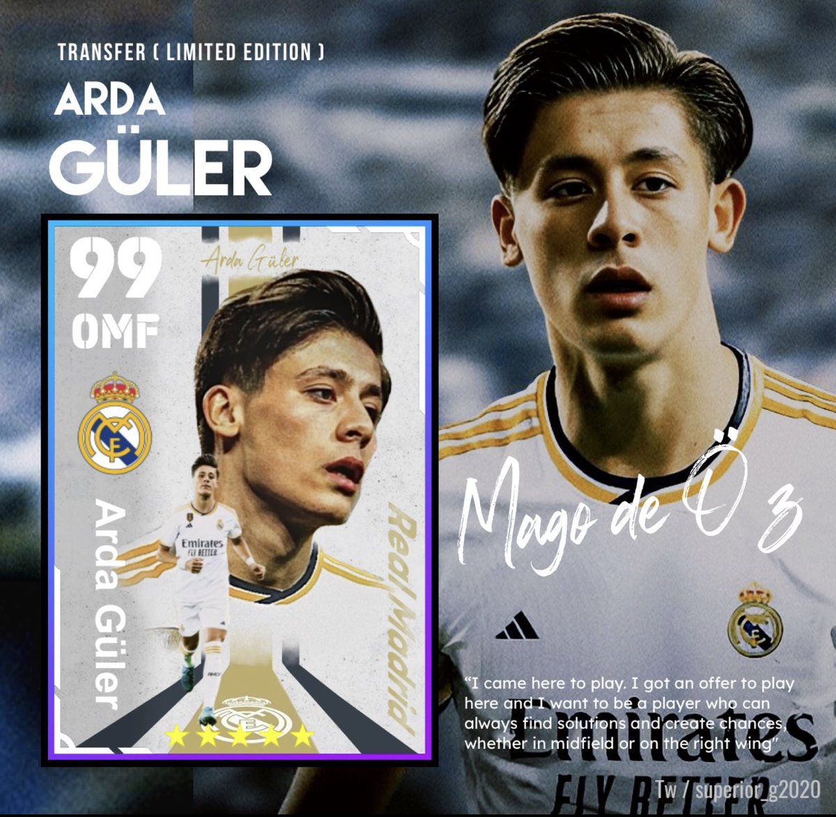 🔴左利きの藝術家🖼️✨ HP #アルダ・ギュレル (#レアル・マドリード