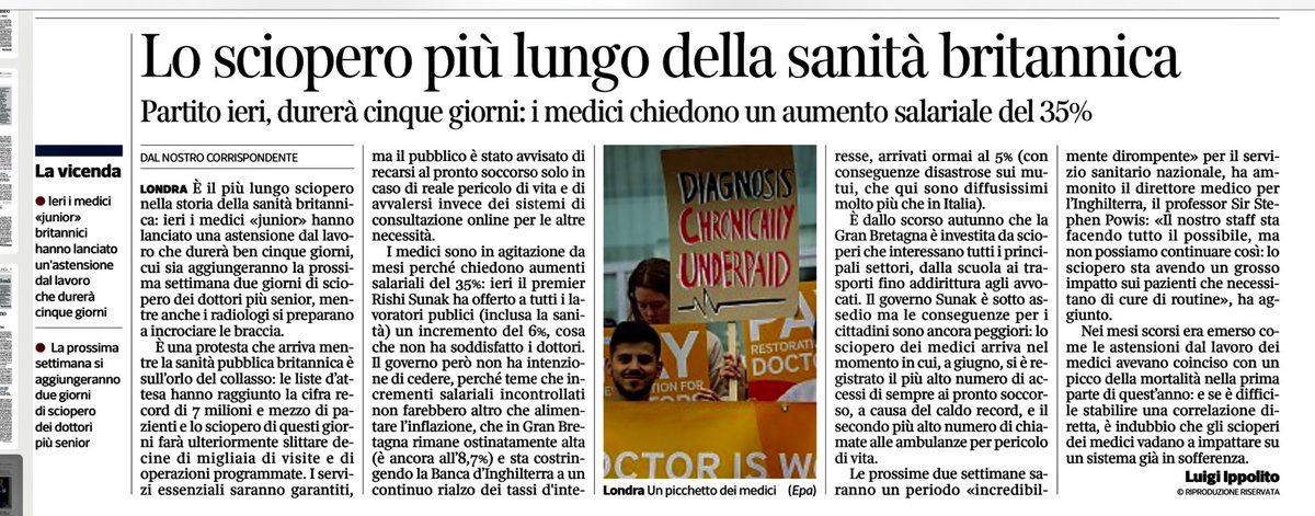 SE NON SI AFFRONTANO I NODI DELLA SANITÀ PUBBLICA ITALIANA (GOVERNACE e RISORSE) addio ad una tra le cose più preziose che aveva il nostro paese..La Pandemia non ha insegnato nulla..