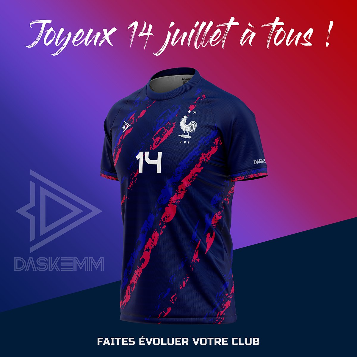 Daskemm_bzh's tweet photo. 🇫🇷👕

#14Juillet  #France #football #foot #soccer #sport #match #sportswear #maillot #jersey https://t.co/6lPxw7KKmF