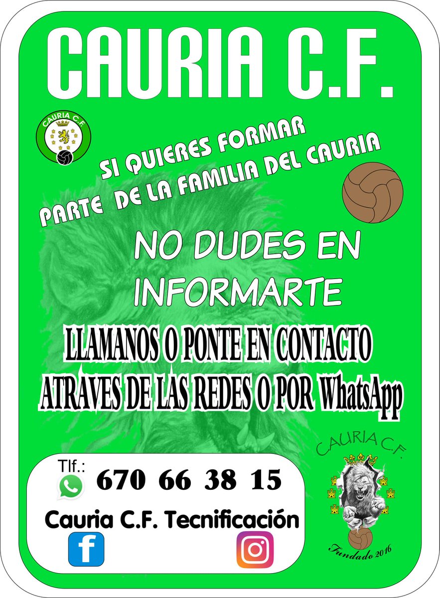 CAURIA C.F TECNIFICACIÓN Y VALORES tweet media