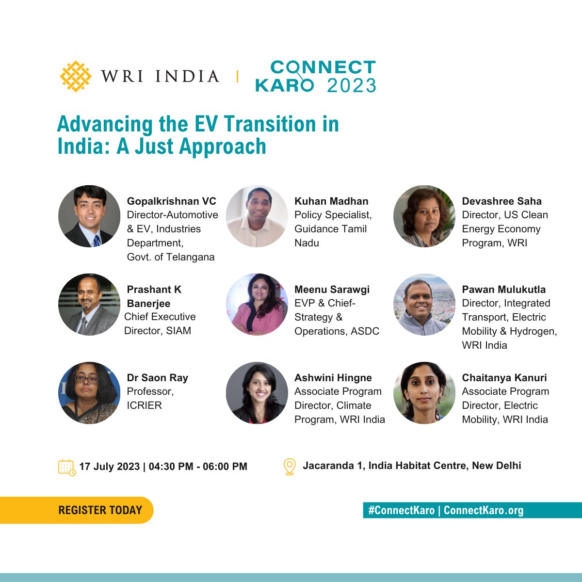 WRIIndia's tweet photo. Join @WRIIndia at #CK2023 for a session on 'Advancing the EV Transition in India: A Just Approach.' Hear from experts on the changing dynamics of the automotive industry &amp; explore ways to develop a #JustEVTransition framework.

Register now 🔗 https://t.co/xGfGc8si13 https://t.co/W75Aa10tTt