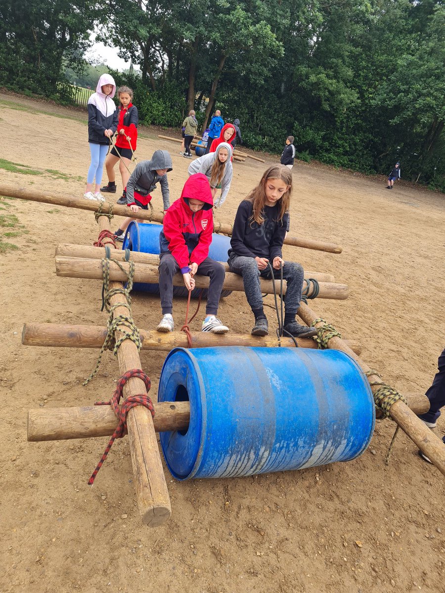 We have had a jam packed morning. After breakfast we worked as a team in buggy building to connect logs and barrels <a href="/PrimaryElaine/">Elaine Primary</a> <a href="/ElainePta/">ElainePTA</a>
