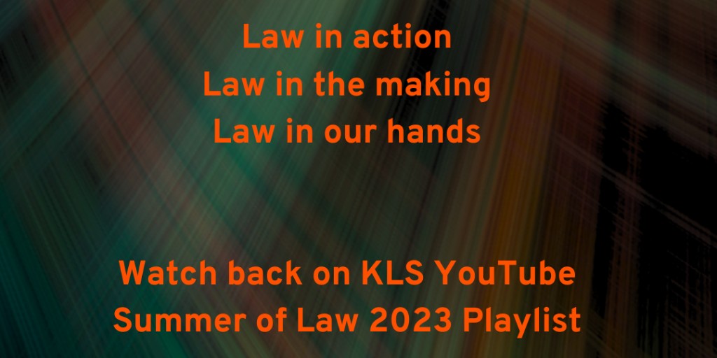 KentLawSchool's tweet photo. ICYMI - watch back the Summer of Law series

The webinar series has now concluded. But if you want to catch up you still can on our Summer of Law playlist on Youtube https://t.co/p2Ky4FFbGJ https://t.co/3YkQRoo7th