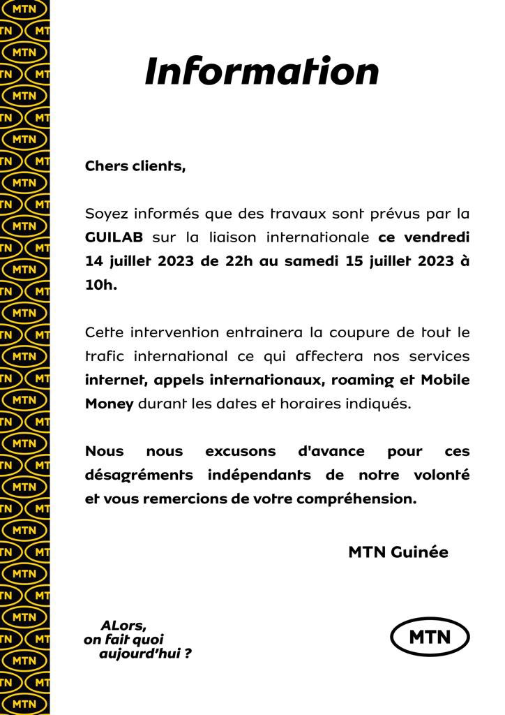 MTNGuinee's tweet photo. #COMMUNIQUÉ https://t.co/GMy5HPO1c0