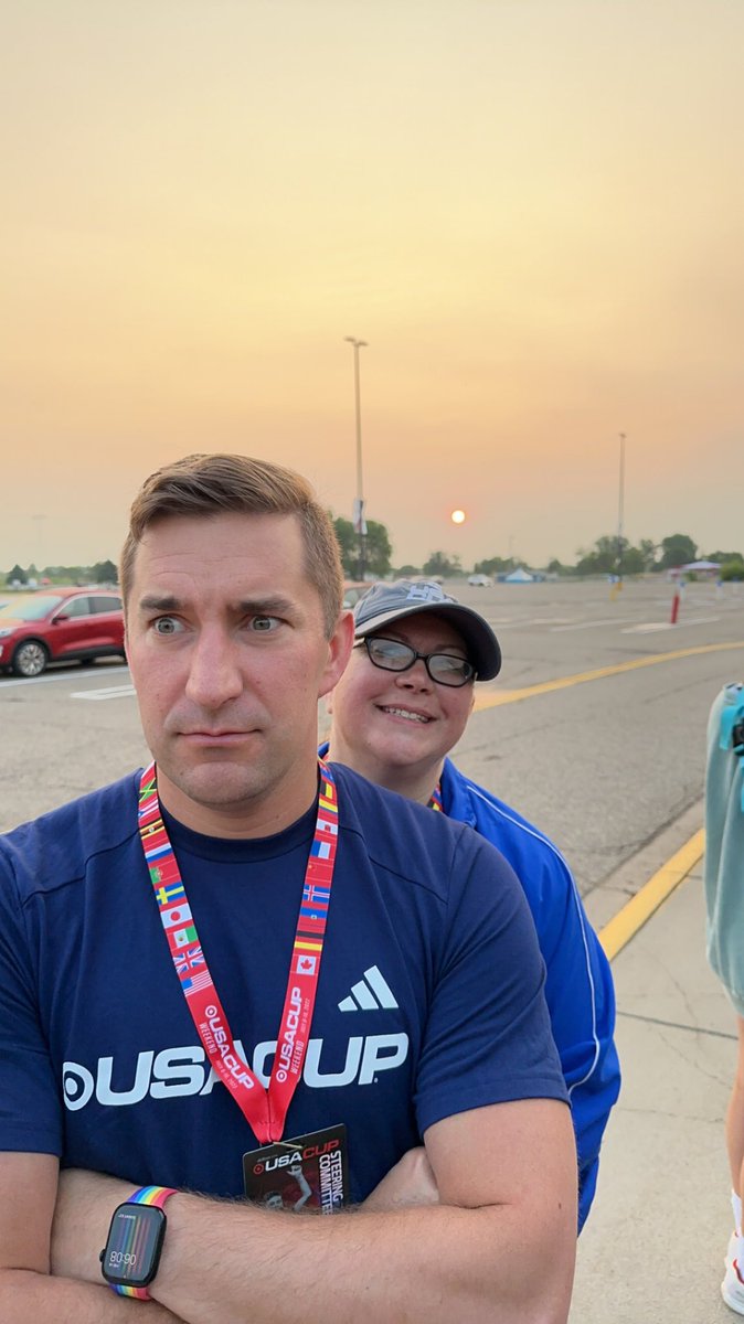 TheFieldService's tweet photo. He’s practicing smiling with his eye #smeyezing #tyrabanks @USACupRadioOps @usacupsoccer https://t.co/ywpidoTko7