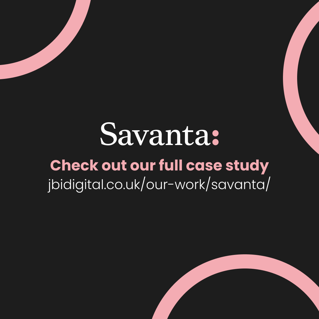 JBi_Digital's tweet photo. Savanta: creation of an engaging single-entity website 🌟
User focused 🫵
Innovative 🚀
Mobile friendly📱
Read our full case study here:
➡️ https://t.co/xl76ji2tyO
#DigitalAgency #Integration #UX #UI #Design #MobileFriendly #Website #Innovative #UserFocused #JBiDigital https://t.co/r8UVk6S78g