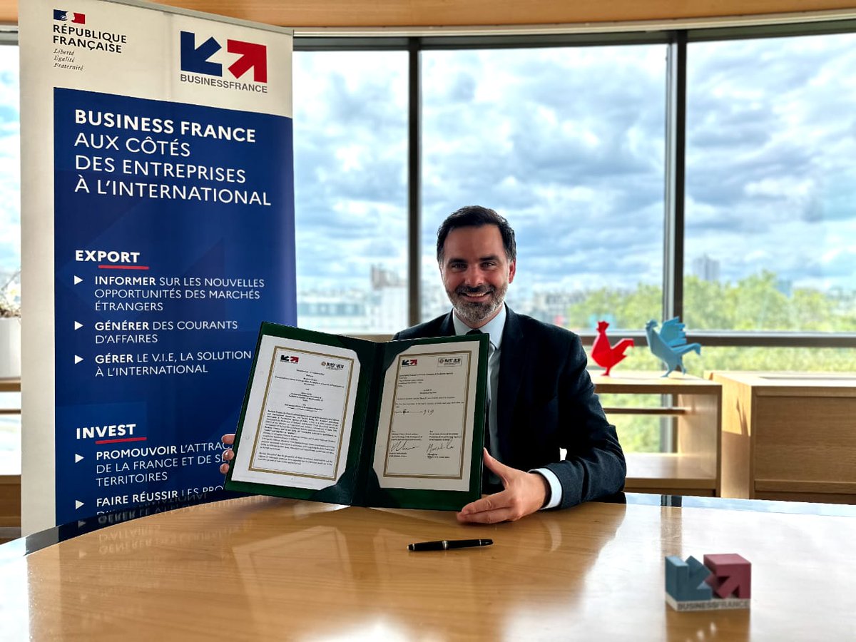 investindia's tweet image. On the occasion of Hon&apos;ble PM @narendramodi’s visit to France as the Guest of Honour for #BastilleDay, @investindia renewed its collaboration with @businessfrance on July 13 with the signing of an MoU to strengthen bilateral cooperation between the two agencies.

#ModiInParis