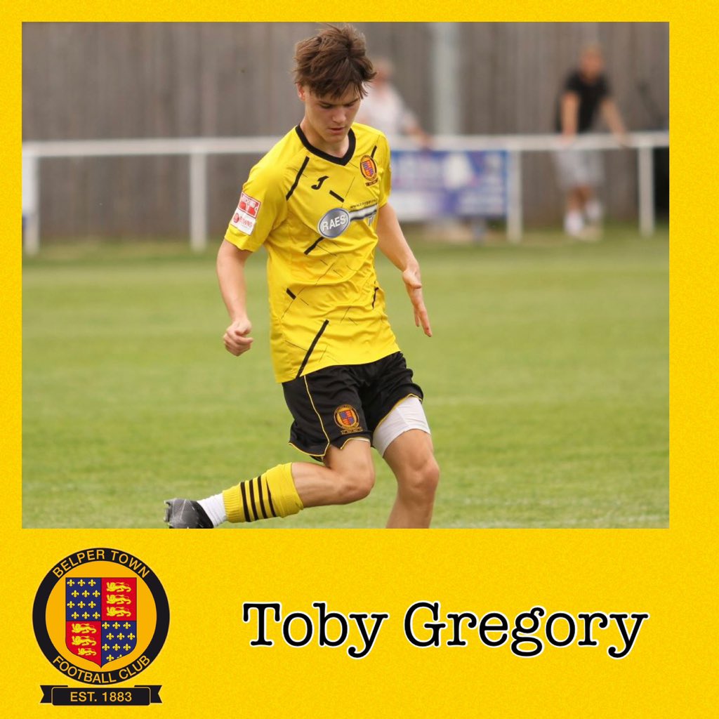 BelperTownFC's tweet photo. 🚨 𝗡𝗘𝗪 𝗦𝗜𝗚𝗡𝗜𝗡𝗚 🚨

Next up we’re pleased to announce the signing of Toby Gregory from Worksop Town.

Toby is a direct, attacking midfielder who likes to dribble and get at defenders and will add a new dimension to our attack!

Welcome to Belper, Toby 🤝💛🖤 https://t.co/ckKPVlK9ou
