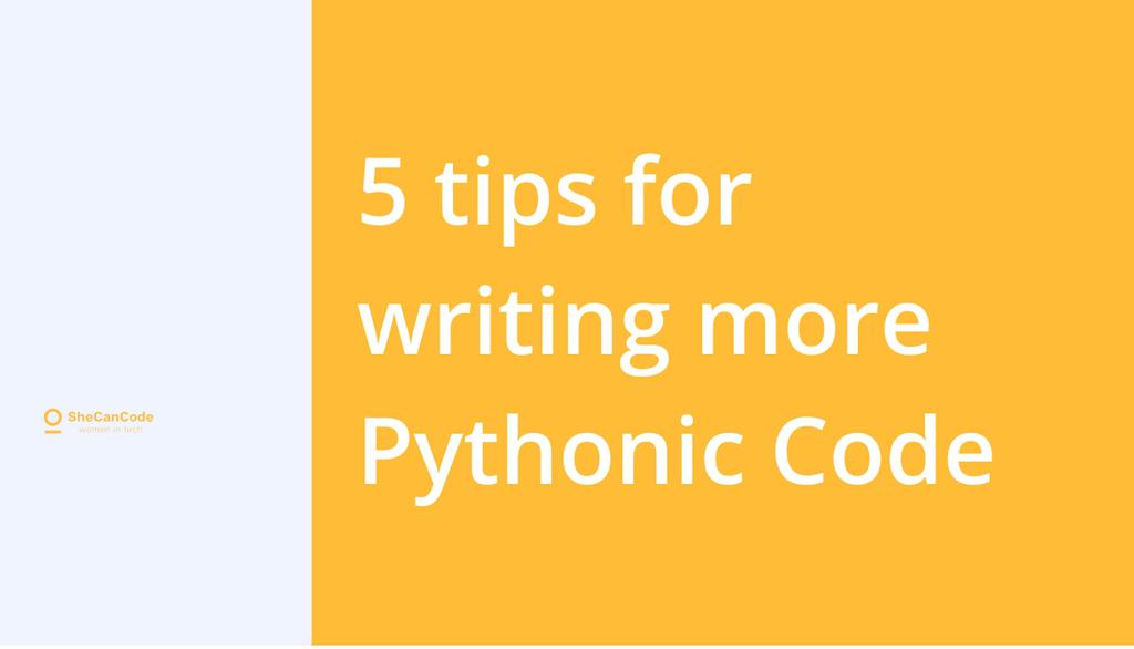 SheCanCodeHQ's tweet photo. Writing good Python code, or more "Pythonic" code is not difficult; there are rules to follow which will make your code Pythonic.

Learn more here  👉 https://t.co/7kmvuTRErf

#Womenintech #Shecancode #pythonicode #girlswhocode #PopularProgrammingLanguages #SimpleSteps https://t.co/LHnY3PgESr