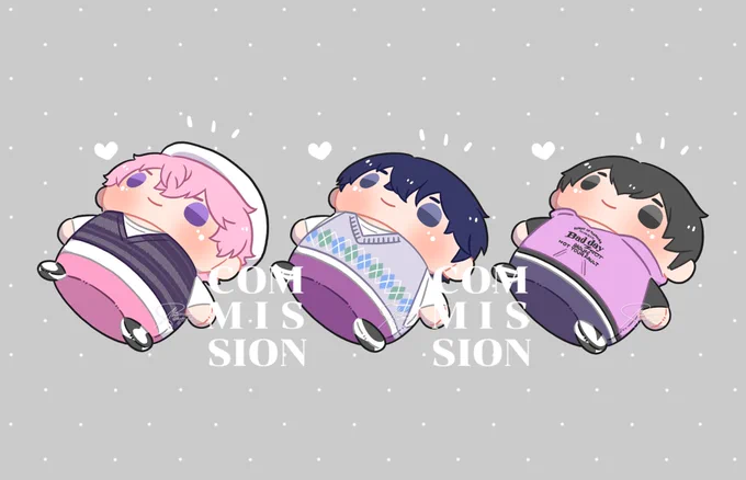  COMMISSION : คอมมิชชั่นมุเด้งสามหนุ่ม plave สำหรับคุณ  ค่ะ! ยินดีที่ได้วาดแก้มกลมทั้งสามก้อนนะคะ ٩(ˊᗜˋ)وꔛ。·˚  #AimRhythm_CMS