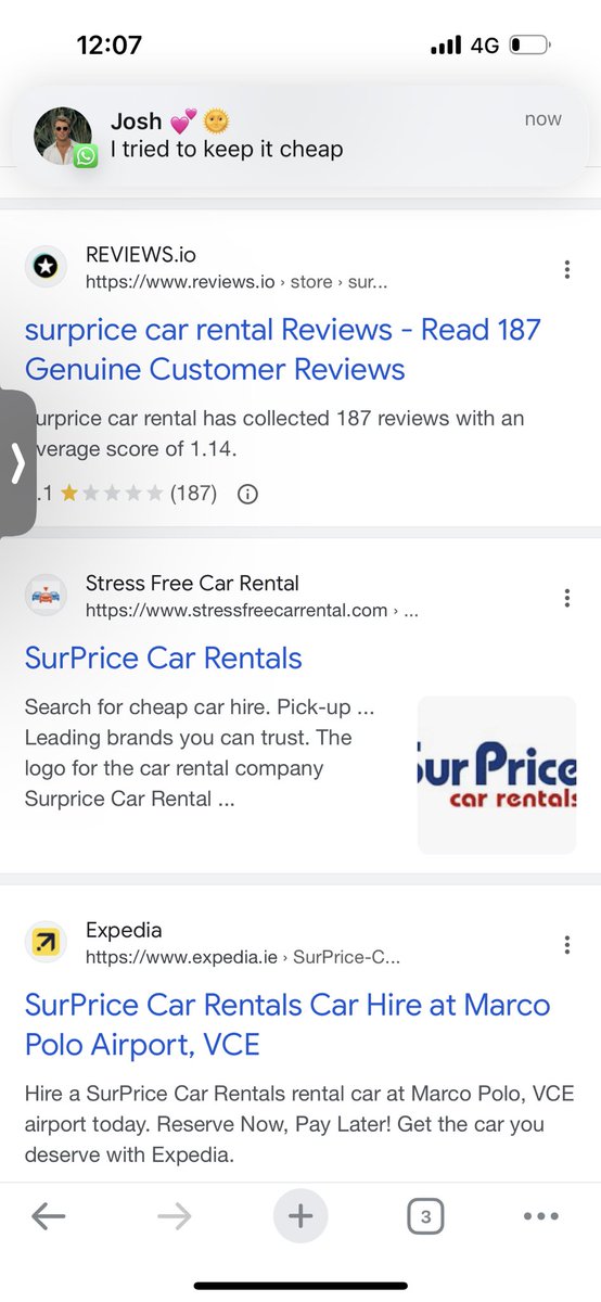 biancapolizzime's tweet photo. @SurpriceCars This place is a joke - do not rent with them, wish I’d looked at reviews, been waiting 2 hours at their offices for them to hand over keys, &amp; we’ve already paid online… Rude staff, unprofessional, completely disorganised. #CarHireLondon #CarRentalLondon #SurPrice https://t.co/b82pN9b34Z