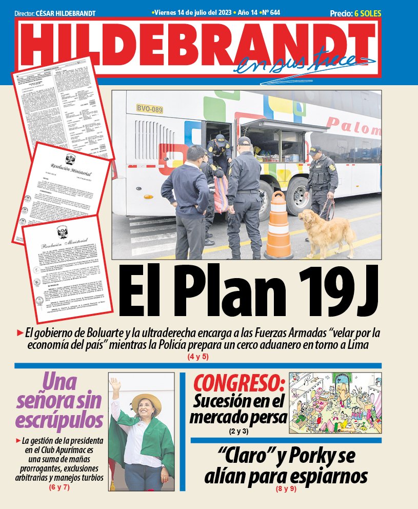 ensustrece's tweet photo. La edición 644 de #Hildebrandt @ensustrece https://t.co/ofhuiX1sZu https://t.co/JANYEf3RZa