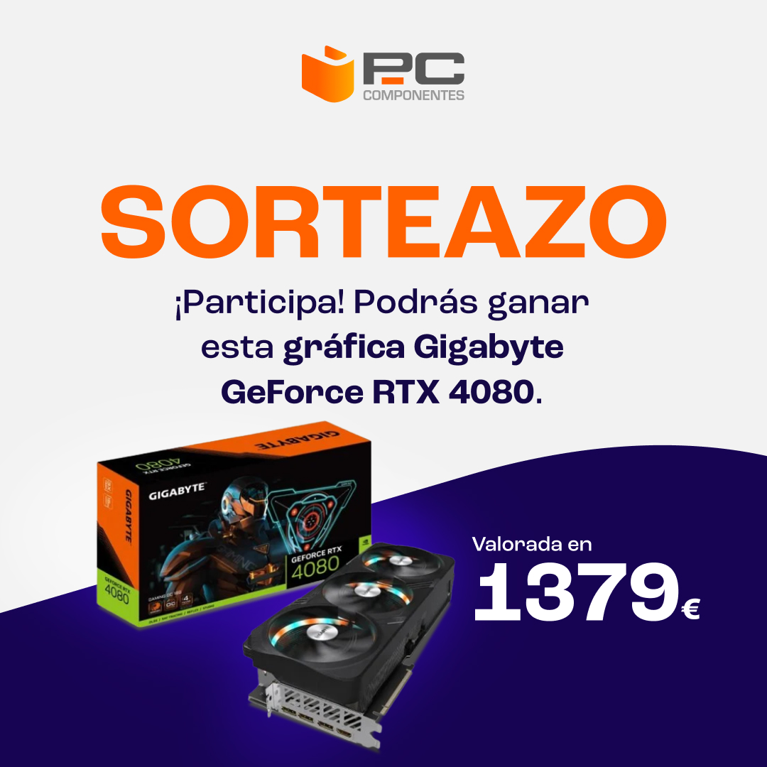 pccomponentes's tweet image. 🚀SORTEAZO🚀

😱 ¿Quieres este pepinazo de tarjeta gráfica Gigabyte GeForce RTX 4080 valorada en 1379€?

1⃣ RT🔃 y síguenos
2⃣ Comenta terminando la frase &quot;PcComponentes mándamela a....&quot; diciendo en qué ciudad la quieres
3⃣ Confirma participación aquí 👉 pccom.co/3JWvzHM