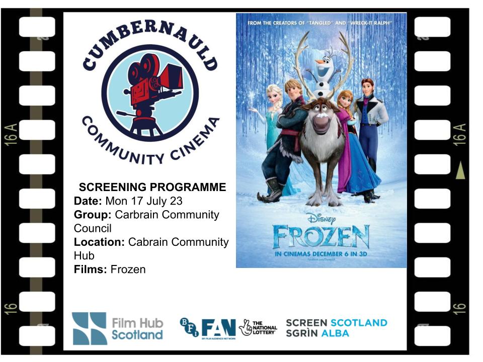 Cumbernauld Community Cinema tweet media