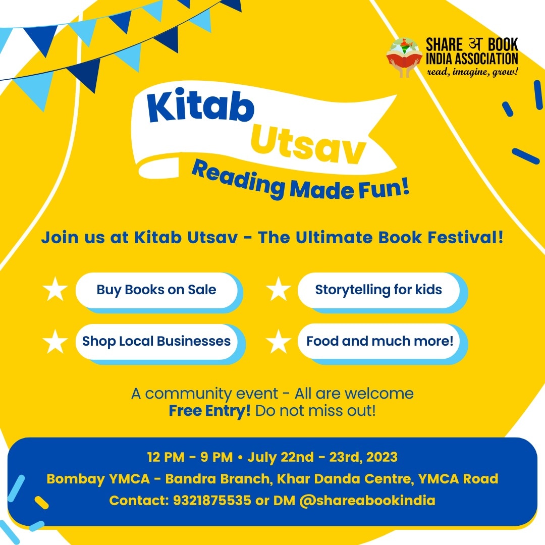 Share a book India Association tweet media