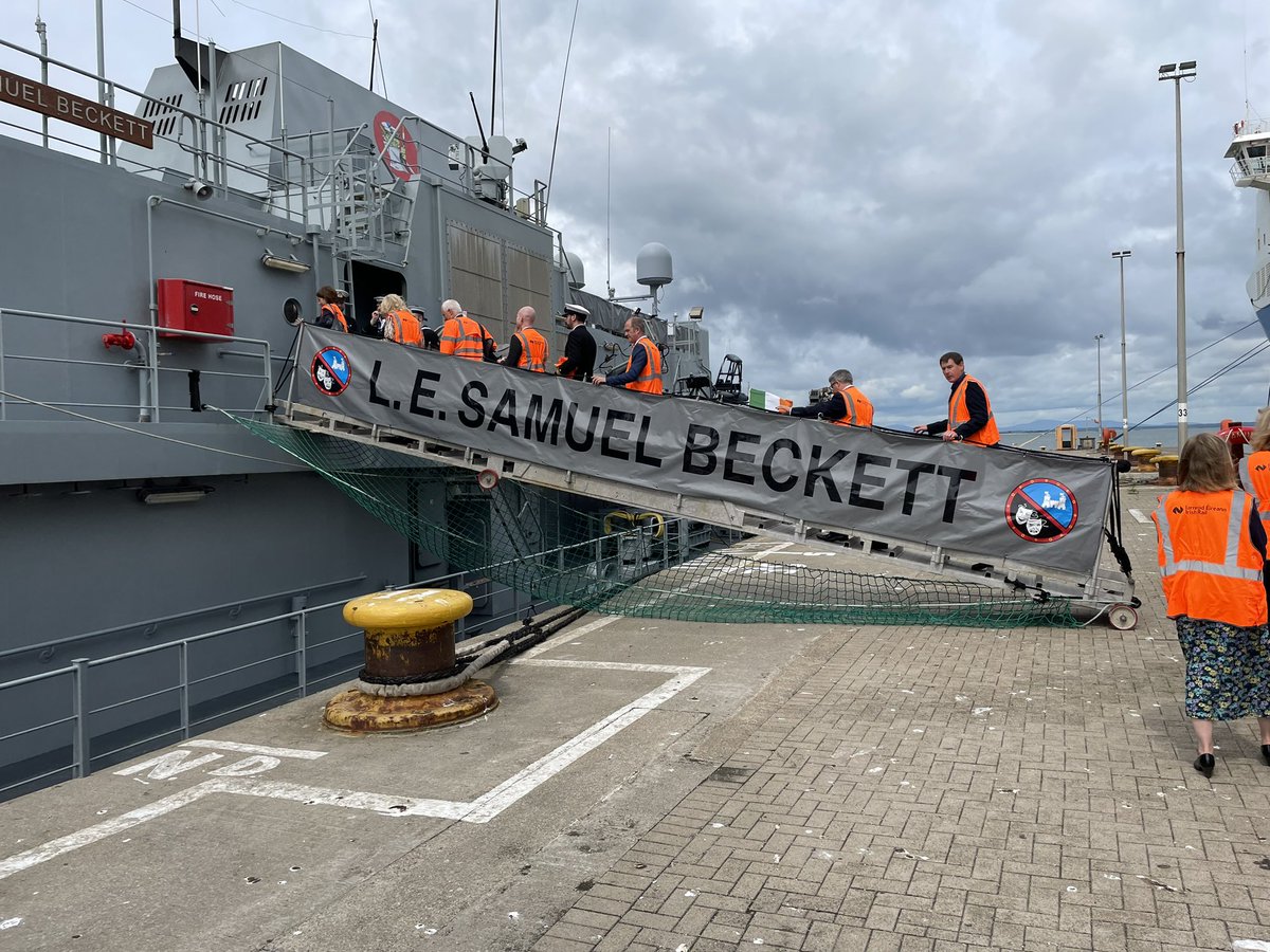 roryoleary's tweet photo. Had the privilege to visit @LESamBeck61 yesterday  @Rosslareuroport at the @MaritimeReg launch. Well done all 👏🏻 https://t.co/2VJms6VXor