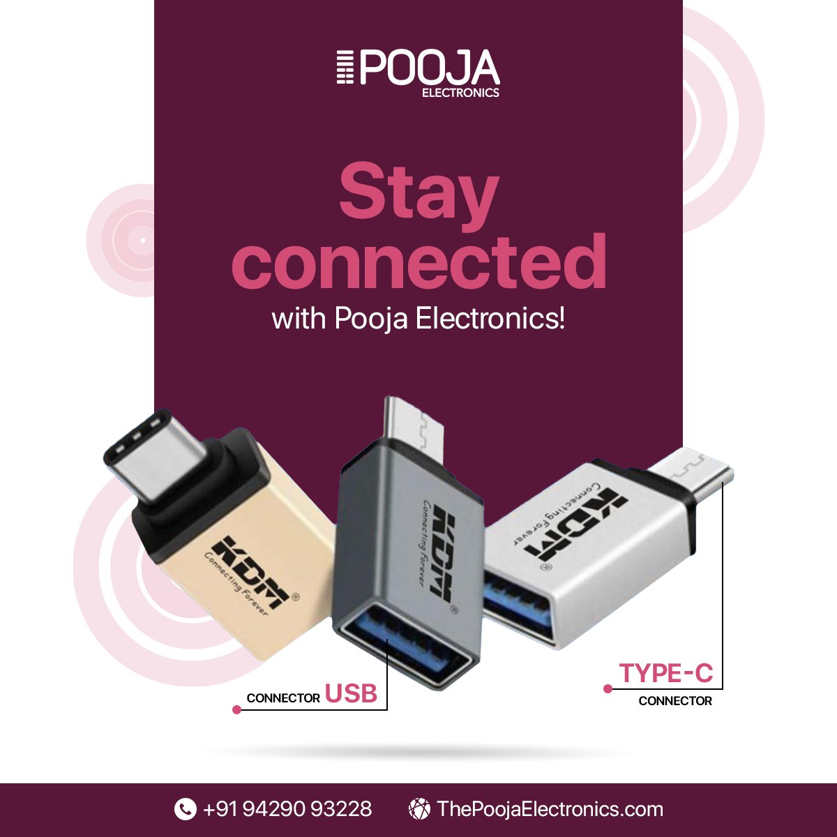 Stay Connected, Anywhere, Anytime: Use this product Type C to USB Connector!!
.
#connectors #connectionmatters #USBConnector #UniversalConnectivity #TypeCCompatibility #FastDataTransfer #VersatileConnectivity #USBTypeCConnector #ConnectWithEase #TypeCTech #EfficientConnectivity