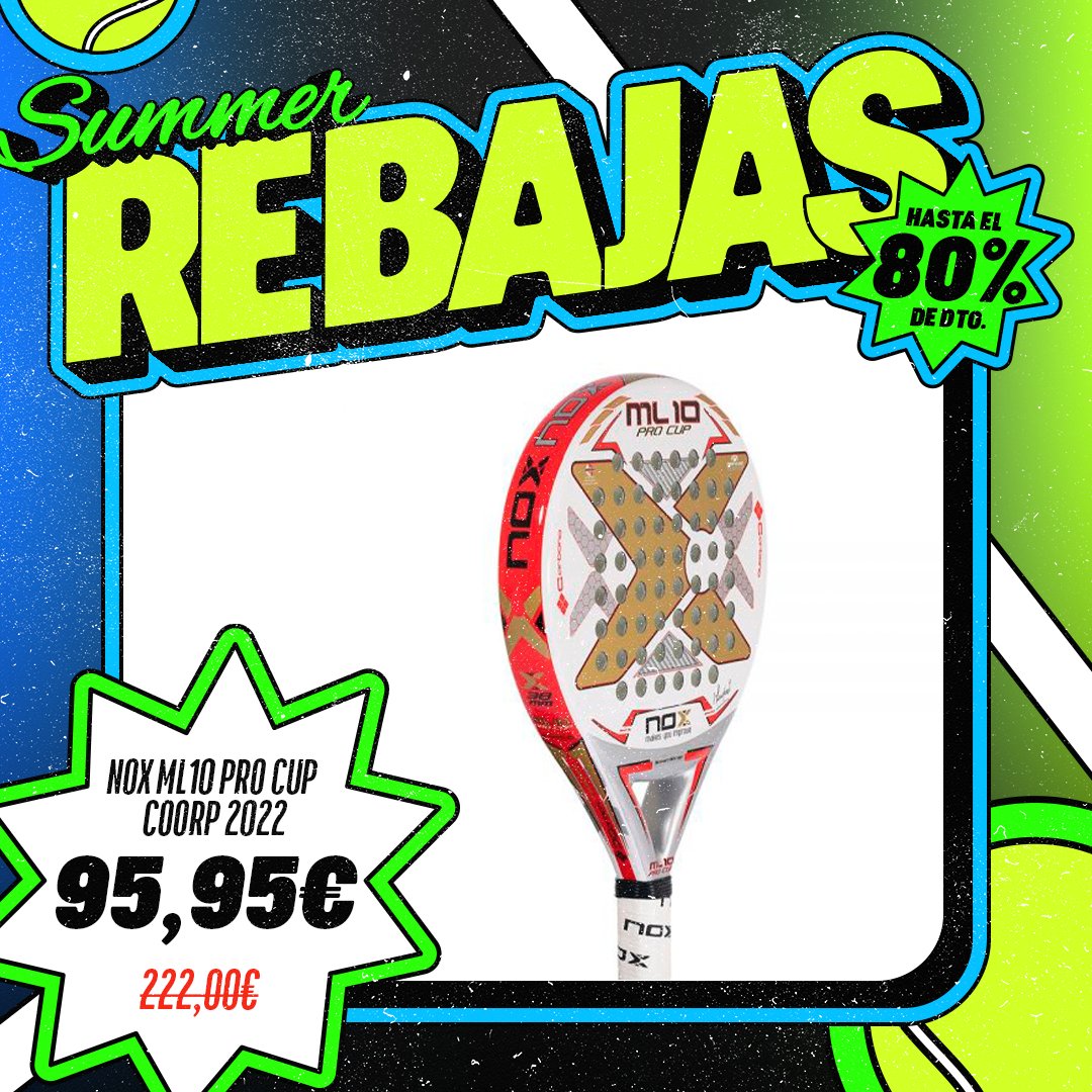 StreetPadel_es's tweet photo. 🎾 Este verano llegan las REBAJAS !! 🎾 Hasta el 80% de descuento

Explora la excelencia con la NOX ML10 PRO CUP COORP 2022 🚀🎾

Disponible en nuestra web 🌐 

#streetpadel #padel #paladepadel #adidaspadel https://t.co/k9So5DgS77