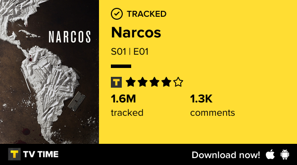 sowaskyy's tweet photo. I've just watched episode S01 | E01 of Narcos! https://t.co/lRDF5ktnCh #tvtime https://t.co/ZdjoqU2uPV