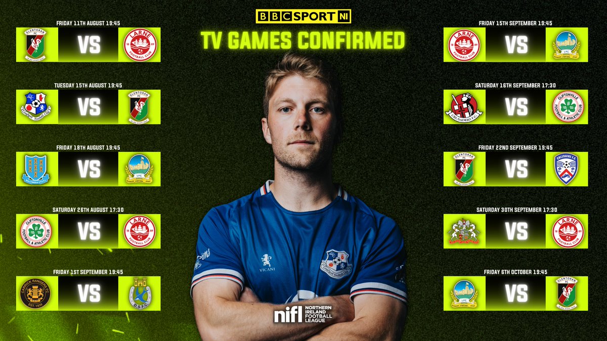 NI Football League (@officialnifl) on Twitter photo ๐๐๐ ๐๐๐ ๐๐ฆ.
๐๐๐ ๐ก๐๐ ๐๐ฆ.
New #SportsDirectPrem games confirmed for <a href="/BBCSPORTNI/">BBC SPORT NI</a> live coverage ๐ฅ
โก๏ธ nifootballleague.com/news/2023/julyโฆ ๐๐๐ ๐๐๐ ๐๐ฆ.
๐๐๐ ๐ก๐๐ ๐๐ฆ.
New #SportsDirectPrem games confirmed for <a href="/BBCSPORTNI/">BBC SPORT NI</a> live coverage ๐ฅ
โก๏ธ nifootballleague.com/news/2023/julyโฆ