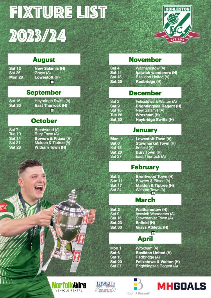 2023/24 1st Team Fixtures 💚🤍