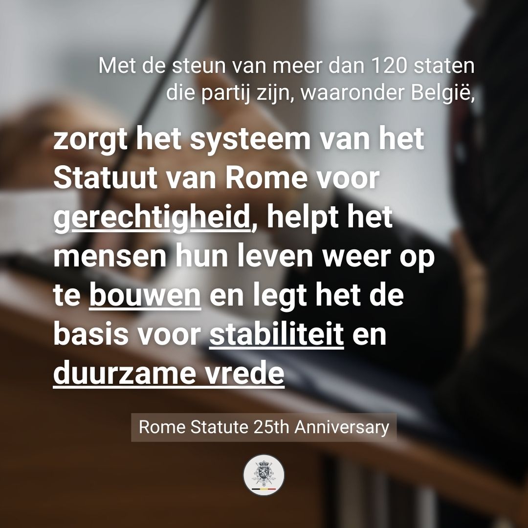 17 juli, Internationale Dag van het Strafrecht. Deze dag herdenkt de aanname van het Statuut van Rome, het oprichtingsverdrag van het ICC, dat bedoeld is om straffeloosheid te bestrijden en recht te doen aan de slachtoffers van verschillende misdaden over de hele wereld.