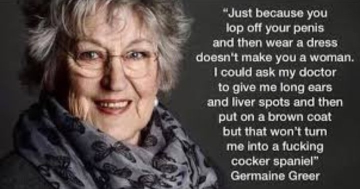 I'm loving that Germaine Greer is trending! A magnificent woman who has never had any fucks left to give. 
#GermaineGreer