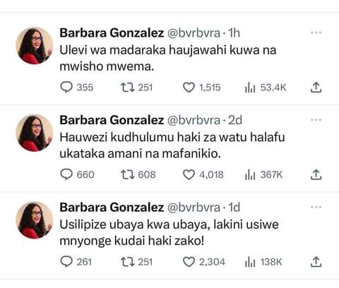 🚨.... Madam ana kitu asikilizwe <a href="/bvrbvra/">Barbara Gonzalez</a>