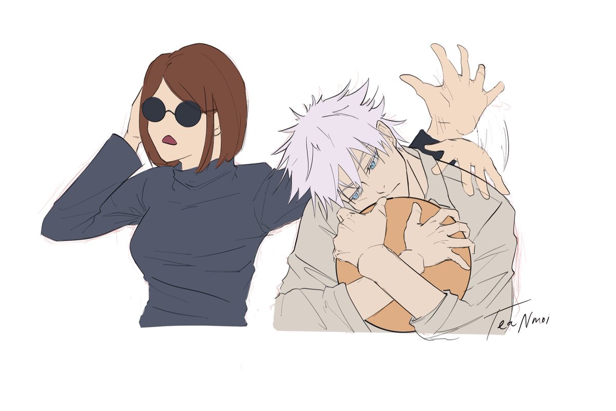 TeaNmoi's tweet photo. #Gojo #GojoSatoru #shoko #jjkfanart #jjk #JujutsuKaisen #jjkseason2 https://t.co/CmEjNpsh16
