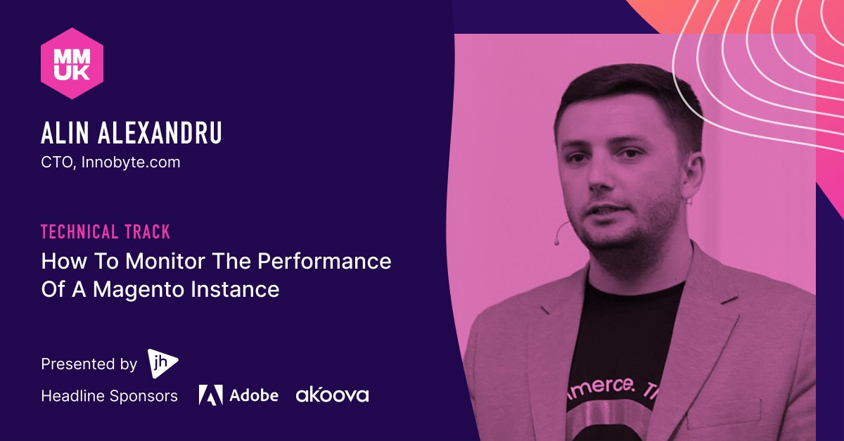 Coming up on the Technical Track at 11:05:

How to Monitor the Performance of a Magento Instance with Alin Alexandru, CTO of INNOBYTE