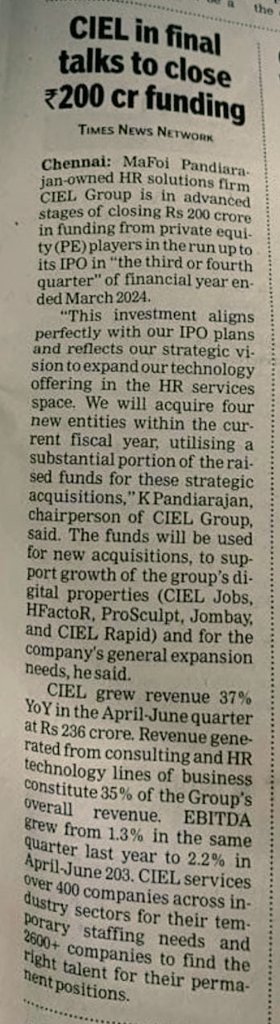 #GetTheBestOutofUs

#IPO

@mafoikprajan
@latha0712
@CielHRIndia
@a_mafoi 

m.timesofindia.com/city/chennai/c…