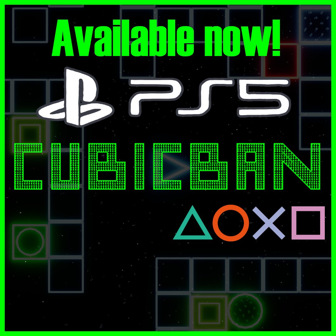 DillyFrameGames's tweet photo. #puzzle "Cubicban"  - a minimalistic sokoban-based game -is available now on #PS5 in all regions with 4 new trophy stacks.
PS4 has 36 #trophies.
PS5 has 51 #trophies.
You have to complete 50 #easy levels for both!
#trophy #indiedev #newstack #platinum #cubicban #PlayStationTrophy https://t.co/FfO5CJQQaI