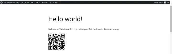 SanialRahul's tweet photo. I just created a plugin to add Qr Code for every posts in website.

#wordpressess #webdevelopmentpment #customizationon #wordpresscommunity https://t.co/1aQPjWrJlb