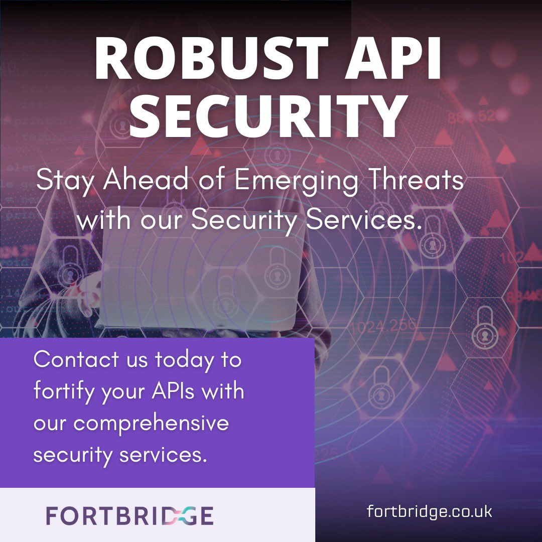 Protecting Your APIs from Emerging Threats: Our Comprehensive Security Services Have You Covered! 🛡️

#APIsecurity
#Cybersecurity
#ThreatProtection
#DataSecurity
#APIProtection
#StayAhead
#RobustSecurity
#EmergingThreats
#SecureAPIs
#PeaceOfMind