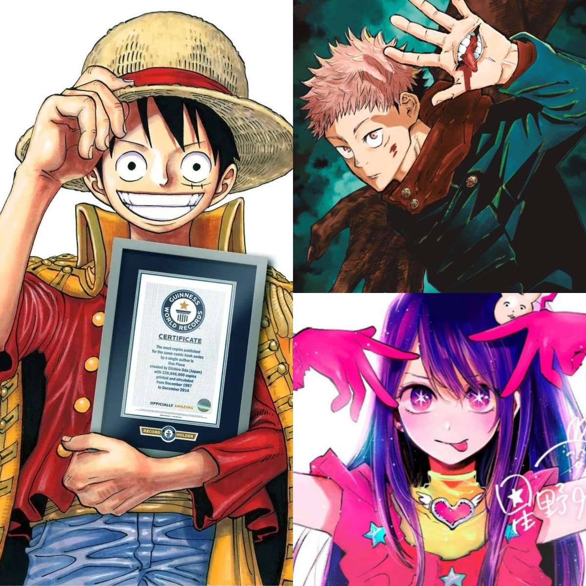🇯🇵🚨 FLASH | One Piece est le manga le plus vendu de la semaine devant Jujutsu Kaisen et Oshi No Ko !