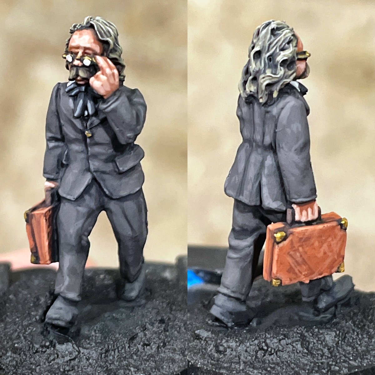 Wgc_Ben's tweet photo. Doc Cochran WIP from Deadwood. @brigadegames  #wargaming
#paintingminiatures 
#tabletopgames 

#whatacowboy
#spreadthelard https://t.co/Y9pze4Yf2q