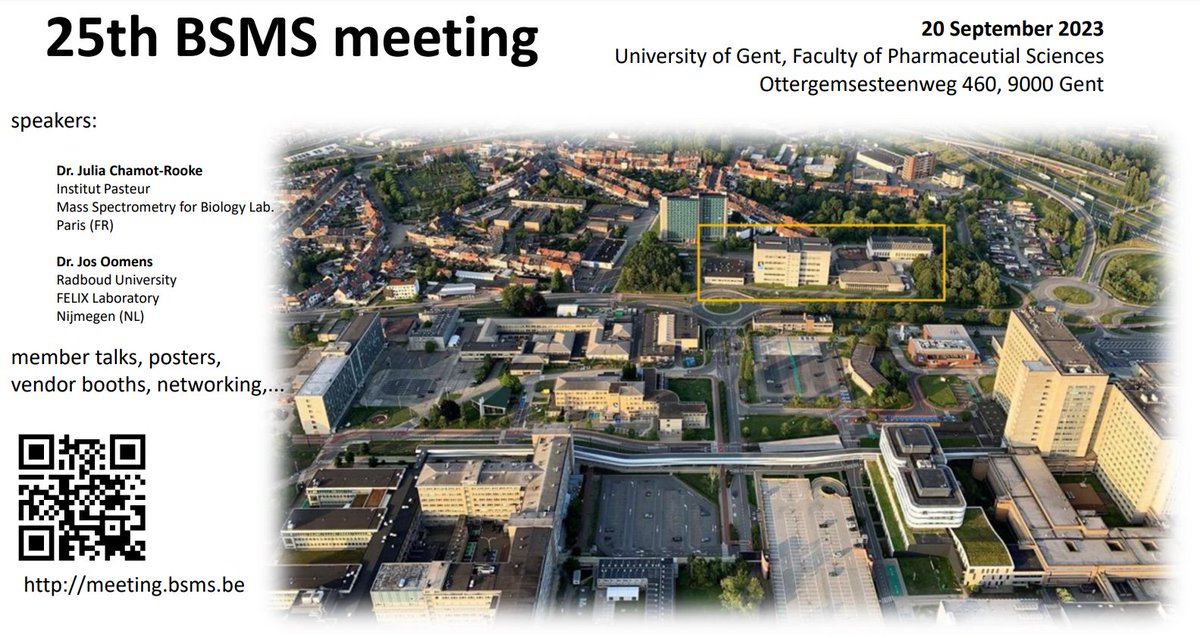 25th BSMS meeting September 20, 2023 in Gent
meeting.bsms.be