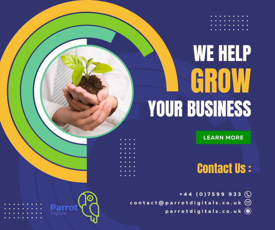 ParrotDigUk's tweet photo. At Parrot Digitals, we connect dots for businesses of all shapes and sizes. We provide smart marketing strategies to get your business in front of the right audience.

https://t.co/it2G3GDi8t
+44 (0)7599 933 661

#digitalmarketingagency #growyourbusiness #digitalmarketing #seo https://t.co/lFD5ghCf2o