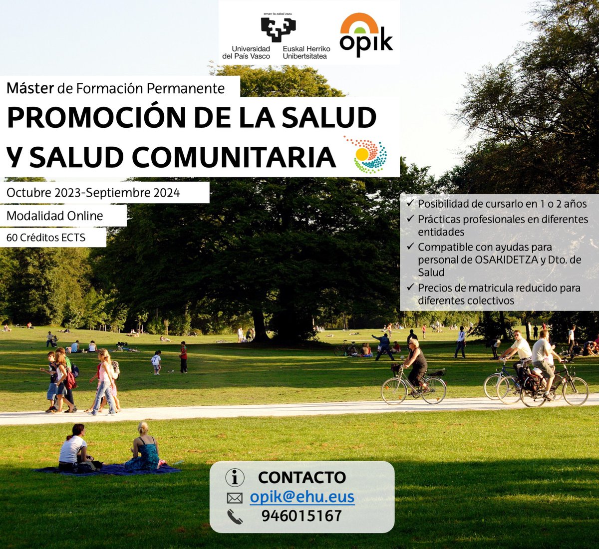 🗣️ Preinscripciones ABIERTAS para el Máster de Promoción de la Salud y Salud Comunitaria <a href="/upvehu/">UPV/EHU</a>

✍️Información e inscripciones 👇
ehu.eus/es/web/graduon…