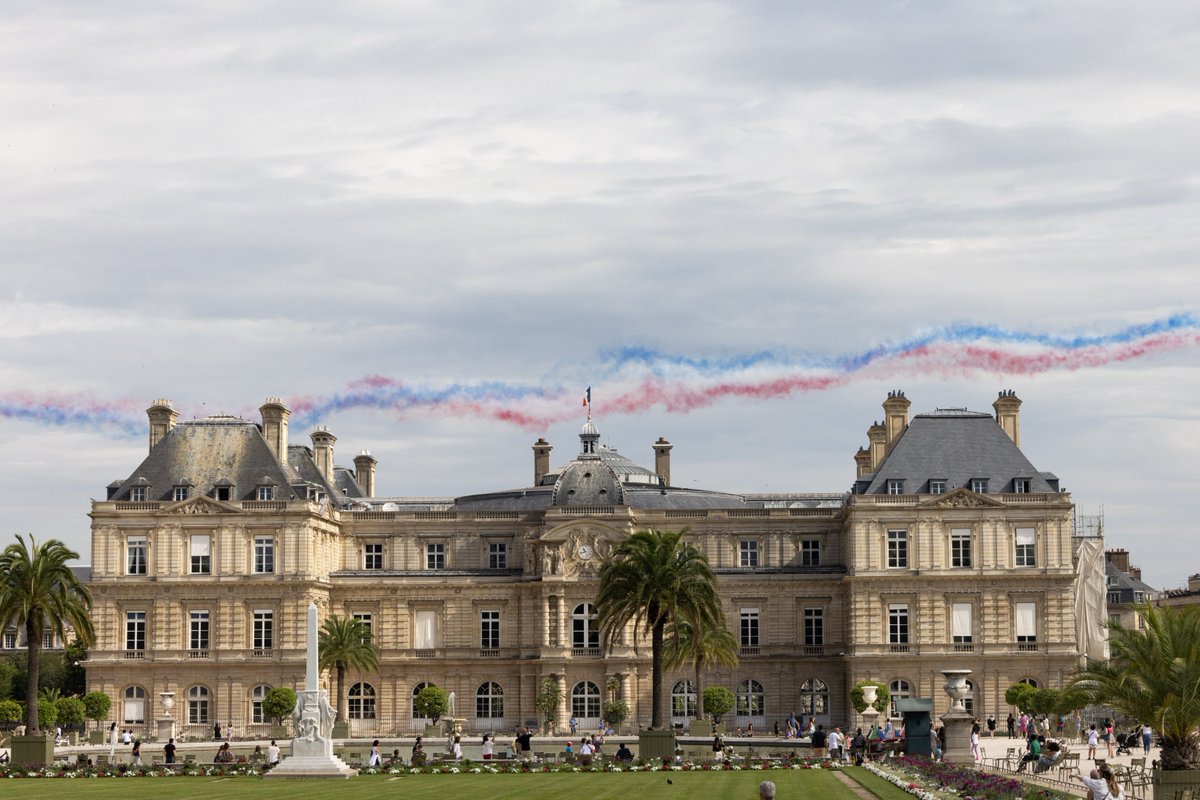 🇫🇷 La Patrouille de France au-dessus du Sénat 📸

  #14Juillet #14juillet2023