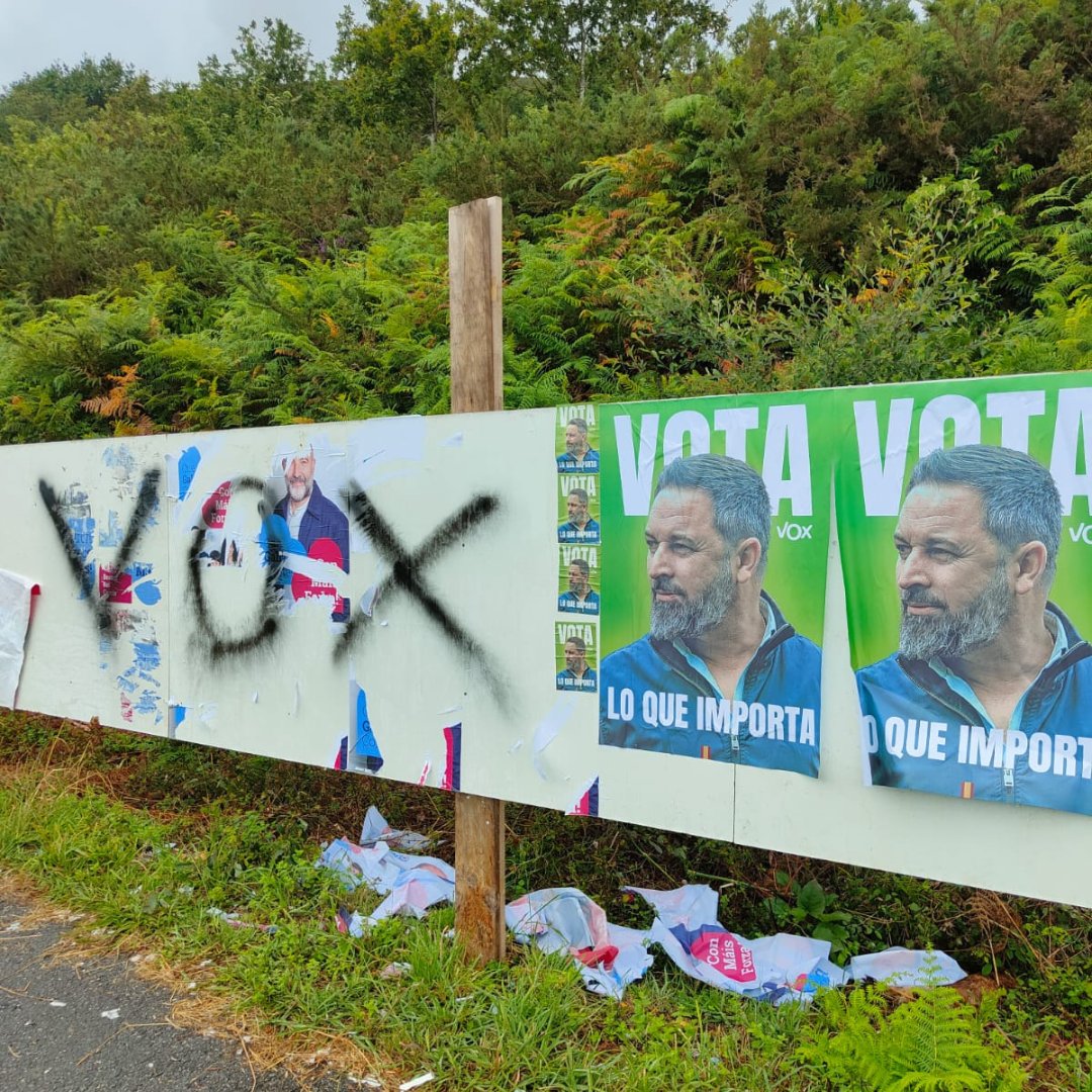 obloque's tweet photo. Vese que somos o voto que máis lle doe á dereita. Hai catro anos xa paramos a VOX en Galiza. Agora imos facelo de novo, e sacarlle deputados ao PP. Todo o voto que non se resigna, ao BNG. 💪️ https://t.co/3jb2w2RAYu