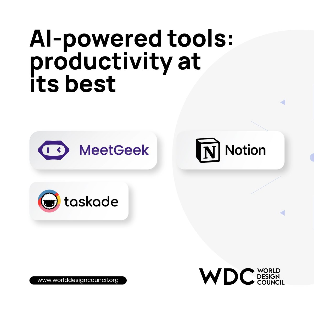 DesignCouncilUK's tweet image. Maximize your productivity with AI-powered tools that simplify tasks, enhance organization, and supercharge your workflow.
#AIProductivityTools #MeetingsMadeEasy #EfficientCollaboration #StreamlineWorkflows #SmartTaskManagement #OrganizedProductivity #BoostProductivity