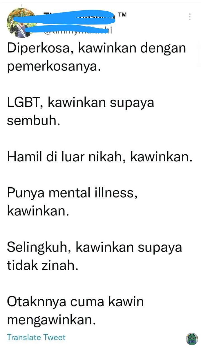 Tanyarl solusi orang orang kolot adalah 'kawinkan' 😭😂