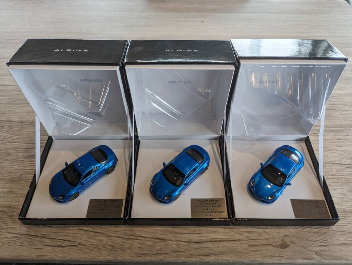 kurumanohanashi's tweet image. 【視聴者プレゼント】
ルノー @Renault_Japon 様より 
アルピーヌ記念ミニカー をいただきました
こちらを3名様にプレゼント致します   ！
■応募方法   当アカウントをフォローこちらのツイートをRT   ※当選者はDMにて連絡いたします
     
YouTubeを登録で当選率アップ!? youtube.com/channel/UCc7I-…