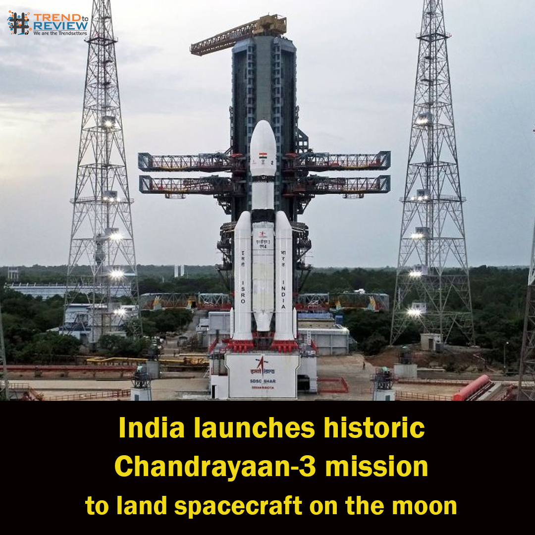 TrendToReview's tweet photo. A Proud moment for India!
India's space ambitions reach new heights as Chandrayaan-3 takes off on a remarkable lunar voyage. 📷📷
#trendtoreview #Chandrayaan3 #ISRO #LVM3 #india #isro_india #ISROTeam #sucessful #MarsOrbiter #spaceexploration #indianspace https://t.co/wqJ9myWULE